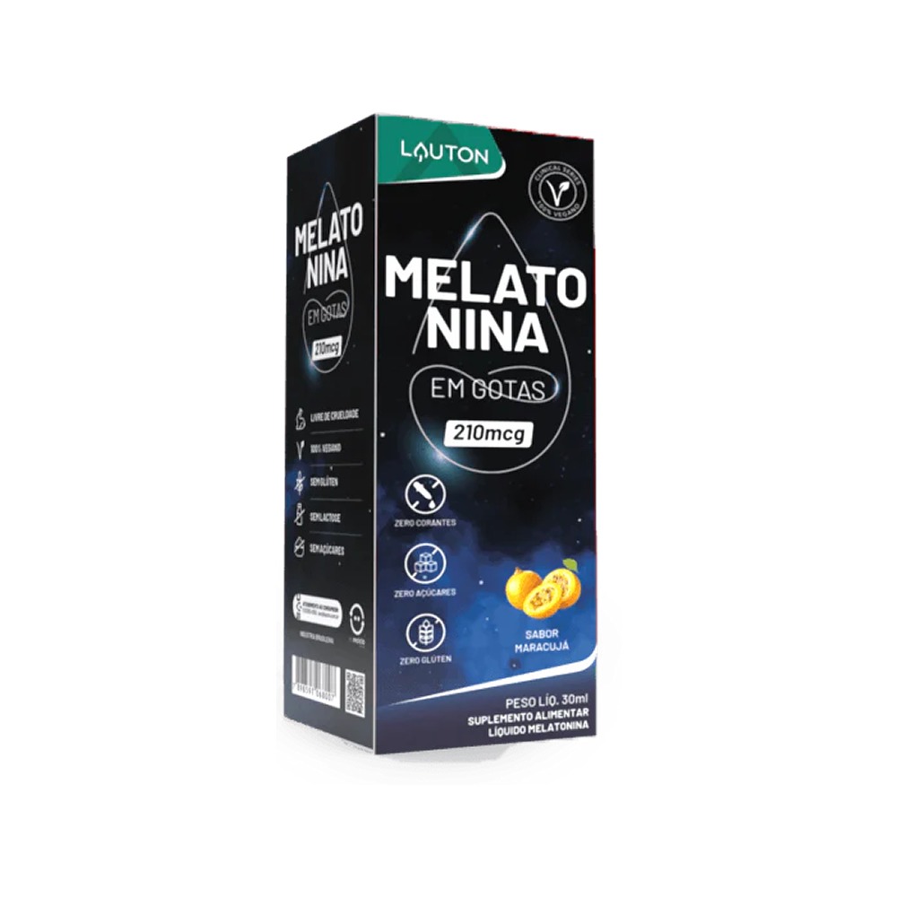 Melatonina em Gotas Premium 210mcg - Lauton Nutrition - 30ml