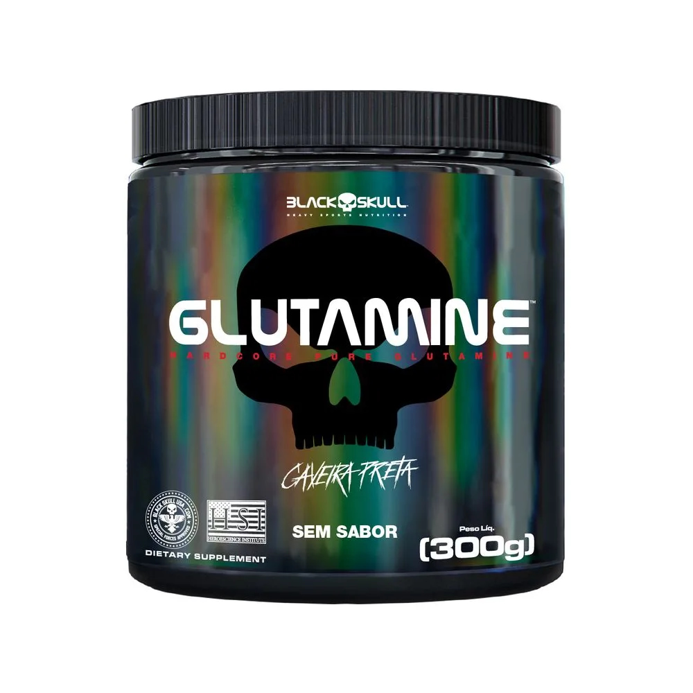 Glutamine - Glutamina - 300g - Black Skull