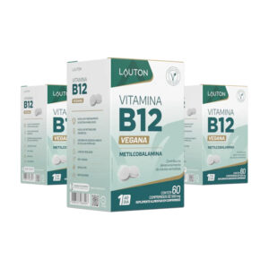 Vitamina B12 (Metilcobalamina) 9,94mcg - 60 Comprimidos | Lauton 3 POTES