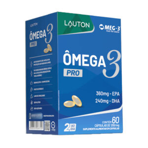 Ômega 3 PRO 360mg EPA 240mg DHA - 60 Capsulas | Lauton Nutrition