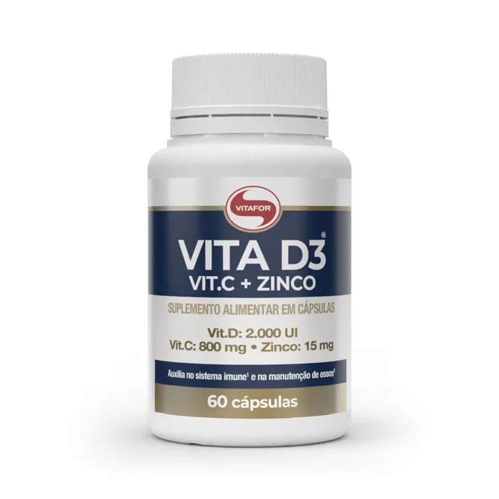 VITA D3® Vit. C + Zinco - 60 Cápsulas