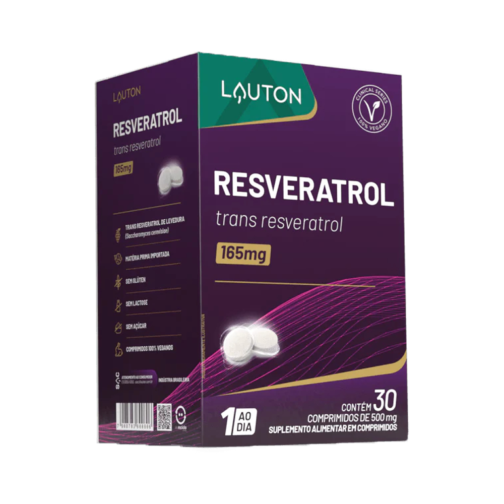 RESVERATROL LAUTON - Trans Resveratrol 165mg - 30 Comprimidos